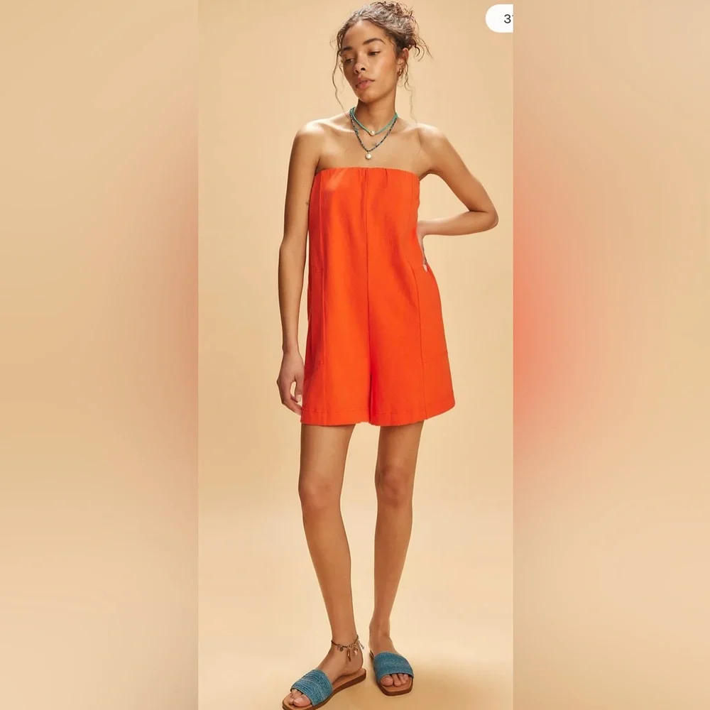 Free People Romper Adalee Strapless Free-est size XS - Picture 1 of 8
